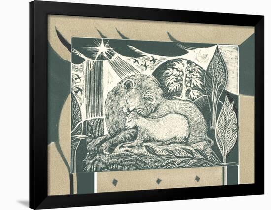 And the Lion Will Lie Down with the Lamb-Mary Kuper-Framed Giclee Print