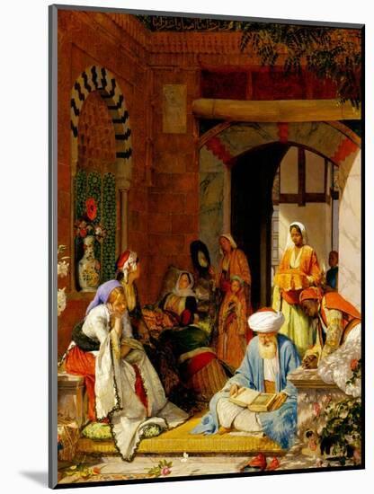 And the Prayer of Faith Shall Save the Sick', from James 5:15 (Oil on Panel)-John Frederick Lewis-Mounted Premium Giclee Print