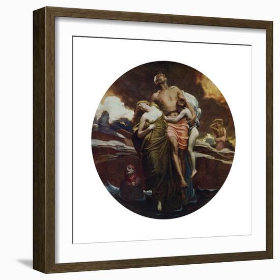 And the Sea Gave Up the Dead Which Were in It, Exhibited 1892-Frederic Leighton-Framed Giclee Print