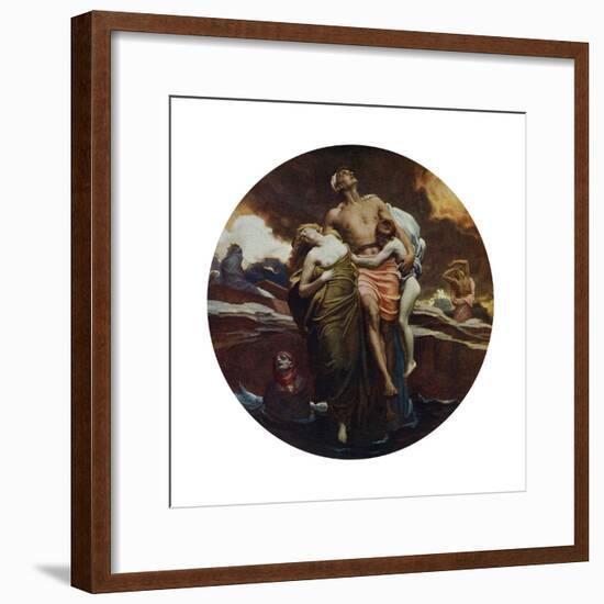 And the Sea Gave Up the Dead Which Were in It, Exhibited 1892-Frederic Leighton-Framed Giclee Print