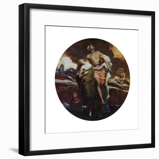 And the Sea Gave Up the Dead Which Were in It, Exhibited 1892-Frederic Leighton-Framed Giclee Print