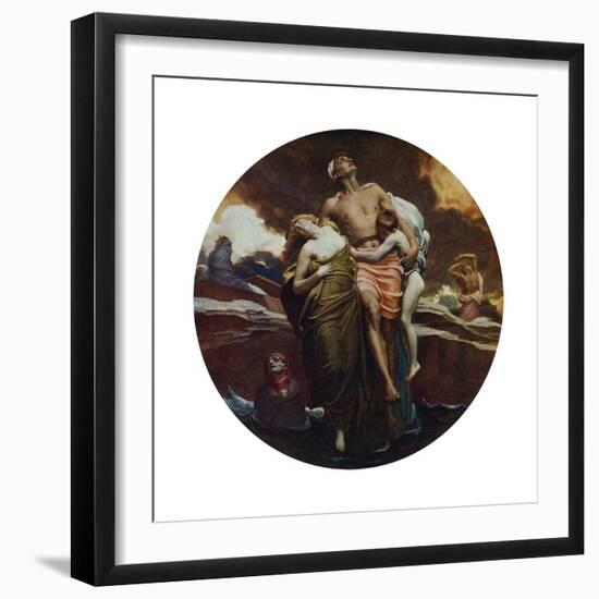 And the Sea Gave Up the Dead Which Were in It, Exhibited 1892-Frederic Leighton-Framed Giclee Print