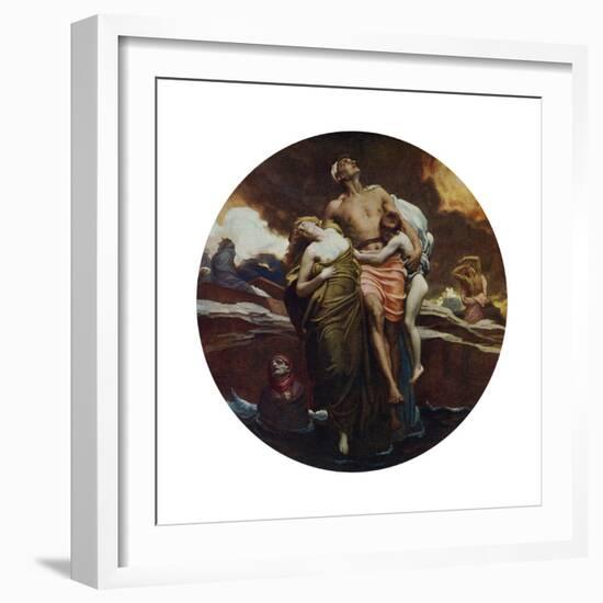 And the Sea Gave Up the Dead Which Were in It, Exhibited 1892-Frederic Leighton-Framed Giclee Print