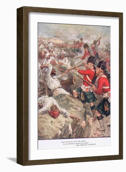 "And the Tartan Clove the Turban"-William Rainey-Framed Giclee Print