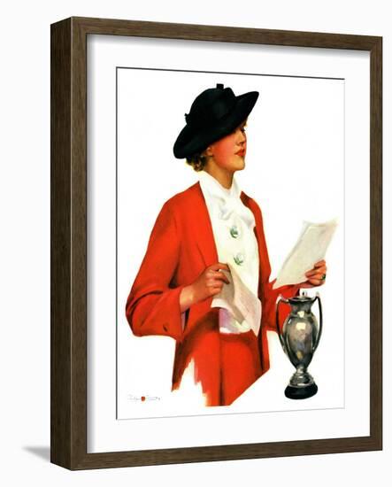 "And the Winner Is,"October 25, 1936-Penrhyn Stanlaws-Framed Giclee Print