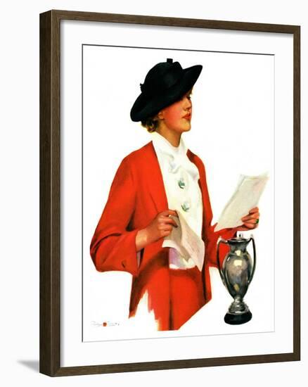 "And the Winner Is,"October 25, 1936-Penrhyn Stanlaws-Framed Giclee Print