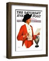 "And the Winner Is," Saturday Evening Post Cover, October 25, 1936-Penrhyn Stanlaws-Framed Giclee Print