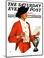 "And the Winner Is," Saturday Evening Post Cover, October 25, 1936-Penrhyn Stanlaws-Mounted Giclee Print
