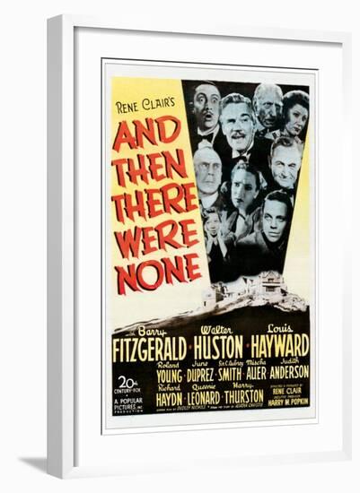 And Then There Were None, 1945-null-Framed Art Print