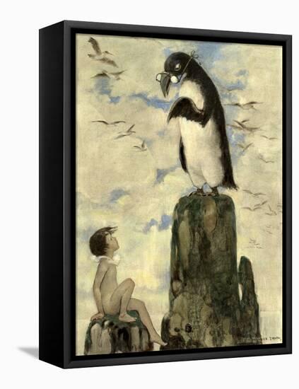And There He Saw the Last of the Gairfowl, from the Water Babies by Charles Kingsley, Pub. 1916 (Co-Jessie Willcox Smith-Framed Stretched Canvas