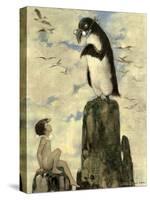 And There He Saw the Last of the Gairfowl, from the Water Babies by Charles Kingsley, Pub. 1916 (Co-Jessie Willcox Smith-Stretched Canvas