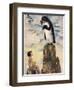 And There He Saw the Last of the Gairfowl, Illustration from 'The Water Babies' by Reverend…-Jessie Willcox-Smith-Framed Giclee Print