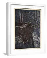 And there I learnt what love was like', illustration from 'Siegfried and the Twilight of Gods'-Arthur Rackham-Framed Giclee Print