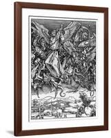 And There was War in Heaven-Albrecht Dürer-Framed Art Print