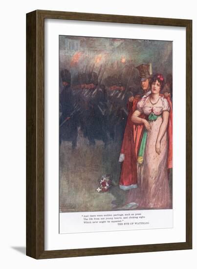 "And There Were Sudden Partings"-William Rainey-Framed Giclee Print