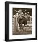 And They Call The Thing Rodeo!-Barry Hart-Framed Art Print
