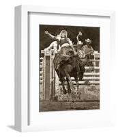 And They Call The Thing Rodeo!-Barry Hart-Framed Art Print