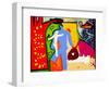 And, they lived happily in the Garden of Eden, 1997, (oil on linen)-Cristina Rodriguez-Framed Giclee Print