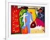 And, they lived happily in the Garden of Eden, 1997, (oil on linen)-Cristina Rodriguez-Framed Giclee Print