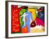 And, they lived happily in the Garden of Eden, 1997, (oil on linen)-Cristina Rodriguez-Framed Giclee Print