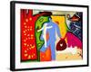 And, they lived happily in the Garden of Eden, 1997, (oil on linen)-Cristina Rodriguez-Framed Giclee Print