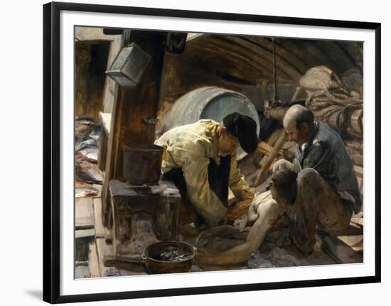 And They Still Say Fish are Expensive!, 1894-Joaquín Sorolla y Bastida-Framed Premium Giclee Print