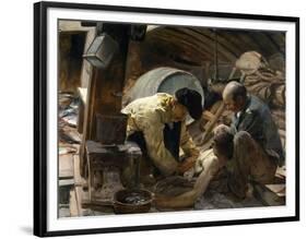 And They Still Say Fish are Expensive!, 1894-Joaquín Sorolla y Bastida-Framed Premium Giclee Print