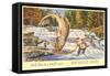And This is a Small One, Sun Valley, Idaho, Giant Fish-null-Framed Stretched Canvas