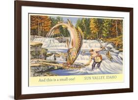 And This is a Small One, Sun Valley, Idaho, Giant Fish-null-Framed Premium Giclee Print