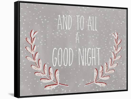 And to all a good night-Erin Clark-Framed Stretched Canvas