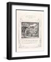 And When They Lifted Up their Eyes Afar Off, 1825-William Blake-Framed Giclee Print