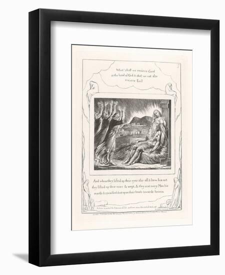 And When They Lifted Up their Eyes Afar Off, 1825-William Blake-Framed Giclee Print