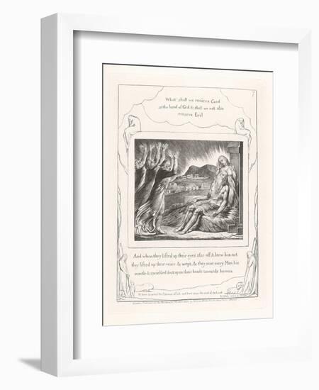 And When They Lifted Up their Eyes Afar Off, 1825-William Blake-Framed Giclee Print