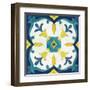 Andalucia Tiles A Blue and Yellow-Silvia Vassileva-Framed Art Print