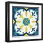 Andalucia Tiles A Blue and Yellow-Silvia Vassileva-Framed Art Print