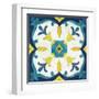 Andalucia Tiles A Blue and Yellow-Silvia Vassileva-Framed Art Print