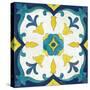 Andalucia Tiles A Blue and Yellow-Silvia Vassileva-Stretched Canvas