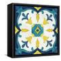 Andalucia Tiles A Blue and Yellow-Silvia Vassileva-Framed Stretched Canvas