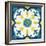 Andalucia Tiles A Blue and Yellow-Silvia Vassileva-Framed Art Print