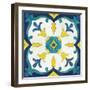 Andalucia Tiles A Blue and Yellow-Silvia Vassileva-Framed Art Print