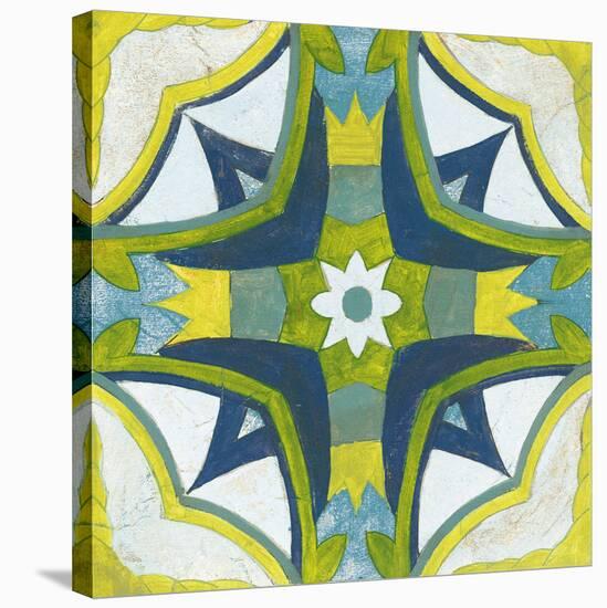 Andalucia Tiles E Blue and Yellow-Silvia Vassileva-Stretched Canvas