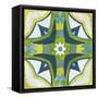 Andalucia Tiles E Blue and Yellow-Silvia Vassileva-Framed Stretched Canvas