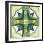 Andalucia Tiles E Blue and Yellow-Silvia Vassileva-Framed Art Print