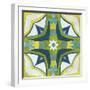 Andalucia Tiles E Blue and Yellow-Silvia Vassileva-Framed Art Print