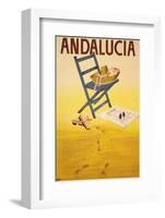 Andalucia-Vintage Poster-Framed Art Print