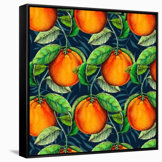 Andalucian Oranges, 2017-Andrew Watson-Framed Stretched Canvas