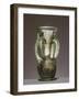 Andalusian Vase in Green Glass with Chain Trimmings, Spain-null-Framed Giclee Print