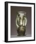 Andalusian Vase in Green Glass with Chain Trimmings, Spain-null-Framed Giclee Print