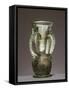 Andalusian Vase in Green Glass with Chain Trimmings, Spain-null-Framed Stretched Canvas