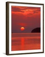 Andaman Sea Glows With Reflected Sunset, Thailand-Merrill Images-Framed Premium Photographic Print